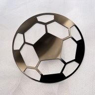 Futbal futbal Bočná ozdoba na tortu Čierna PLEXI