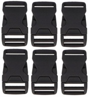 Plastová pracka na opasok 2cm 20mm - 6 ks