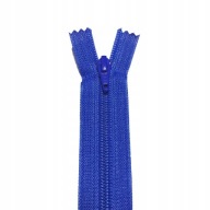 YKK plastový zips 20 cm na nohavice chrpa modré