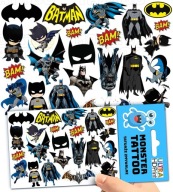 UMÝVAJÚCE DOČASNÉ TETOVANIE PRE DETI DETSKÝ BATMAN ORIGINÁLNE DIZAJNY