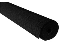 Krepový papier, CRIPPED TALIANSký hodvábny papier, Čierny 180g č. 602 ČIERNA KREPE