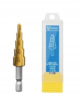 HSS TIN rovný stupňový vrták 4-12mm Kormax