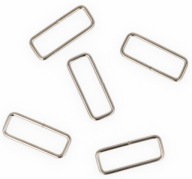KOVOVÝ RÁM 30mm Kožený nastavovač na popruh na tašku 3cm - 2 ks