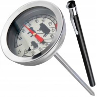 Dlhý teplomer 0-120°C na pečenie mäsových šuniek Pin 13 cm so sondou