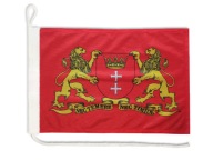 Vlajka GDAŃSK 2 LIONS na jachtu 30x40 cm Vlajka plachetnice