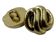 18mm Ozdobné gombíky, 12 kusov, ZLATÁ farba K334 15001