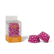 Košíčky na muffiny 50x32mm Decora Purple s bodkami 75ks