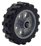 LEGO 50862c01 MOTOROVÉ KOLESO so striebornou pneumatikou (2g)