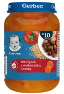 Gerber Obiadek Zelenina s HOVÄDZÍM MÄSOM A VÝBORNOU 190 g