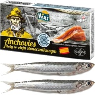 Filety sardel Sardely v slnečnicovom oleji v plechovke Kwa Omega 45g KIER