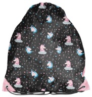 ŠKOLSKÉ TAŠKA NA OBUV OPASOK UNICORN, ČIERNA