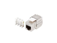 Keystone Lanberg modul, beznástrojová zásuvka RJ45 -> LSA 180° FTP kat.7