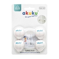 AKUKU Zabezpečenie skriniek - biele, 2 ks.