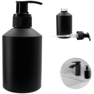 DÁVKOVAČ MYDLA sklenená fľaša, matná čierna, 200 ml