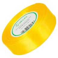 Solárna žltá saténová stuha 25mm - 32mb