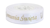 Sväté prijímanie saténová stuha 25mm/22mb, 2 farby