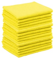15 x utierka z mikrovlákna 30x30 žltá