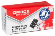 Spony na dokumenty 32mm 12ks čierny klip