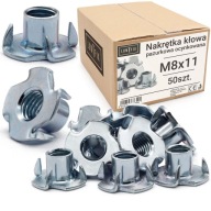 Matica M8x11, pozinkovaná, 50 ks.