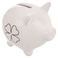 Keramické prasiatko PIG ďatelina 10 cm