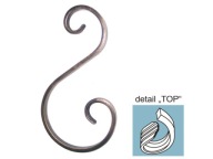 ŠPIRÁLOVÝ PRVOK TYP S H260, B115 65, 12x6MM