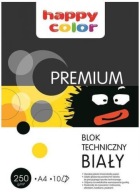 Technická podložka A4 biela 10 listov HAPPY COLOR 250g PREMIUM