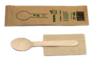 Drevené lyžice pokryté papierom (16 cm)