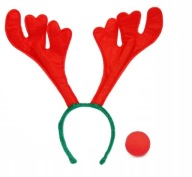Kostým RUDOLF, čelenka, rohy, uši, sobí nos, SOB