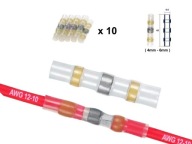 Teplom zmršťovacia bužírka s cínom, 4 až 6 mm, 10 ks