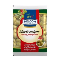 Zelené olivy s paprikovou pastou 195g