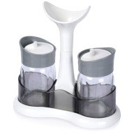 Súprava SALT AND PEPPER CASE, zásobníky na soľ a korenie, stojan na korenie