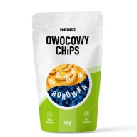 Banán - Čučoriedka Mrazom sušené ovocie OVOCNÉ ČIPY 40g HiFOOD SNACK