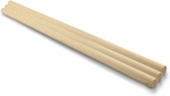 Drevená tyč, makramé - priemer 12 mm, dĺžka 50 cm - 3 ks.