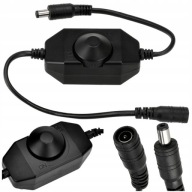 mini DC DIMMER s potenciometrom 12V 24V 4A 48W pre mono LED pásiky ČIERNA