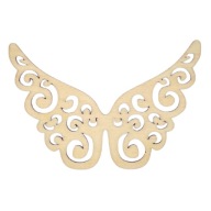 Drevené anjelské krídla 10x7cm Macrame Base Angel Wings