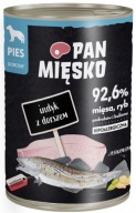 Pan Mäso Morčacie mäso s treskou 400g pre psov