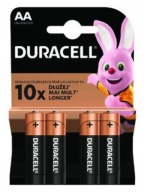 BATÉRIE DURACELL AA (LR6) ALKAICKÉ BATÉRIE - 4 ks