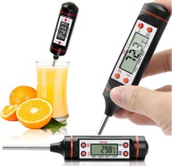 LCD KUCHYNSKÝ TEPLOMER SONDA NA MÄSO VÍNO
