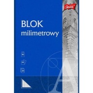 A4 milimetrový blok 20 listov UNIPAP