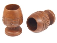 GLAY, ŠÁLKA, HRNČEK, z EXOTICKÉHO DREVA, 11 cm