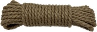 Skrútené plachetnicové jutové lano, prírodné, ekologické, odolné, 4 mm, 25 m