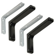 2x NÁBYTOK UHLOVÁ PODPORKA POLICE RÚČKA POLICE L-240mm ČIERNA