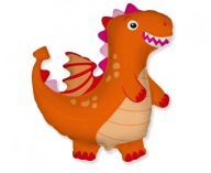 DRAGON ORANGE dinosaurus fóliový balón 14