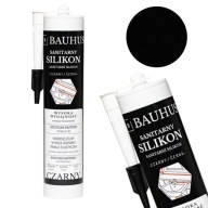 Sanitárny silikón Black Bauhus flexibilný PRO