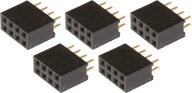 Kolíková objímka ZlatáPin páska 2x4 2,54mm 5 ks