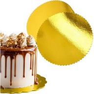 TORTA SPÄŤ 30 CM 1 KS ZLATÝ PEVNÝ NARODENINOVÝ TORTOVÝ TANIER