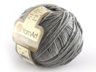 Jeans Yarn Umelecká priadza, šedá farba 46