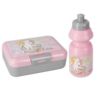 Sada 350 ml fľaša na vodu + obedár 16x12,5x5
