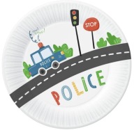 POLICAJNÉ papierové taniere 6 ks