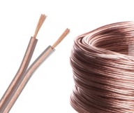 KÁBLOVÝ DRÔT REPRODUKTORA 2x2,5mm ČISTÁ MEĎ OFC